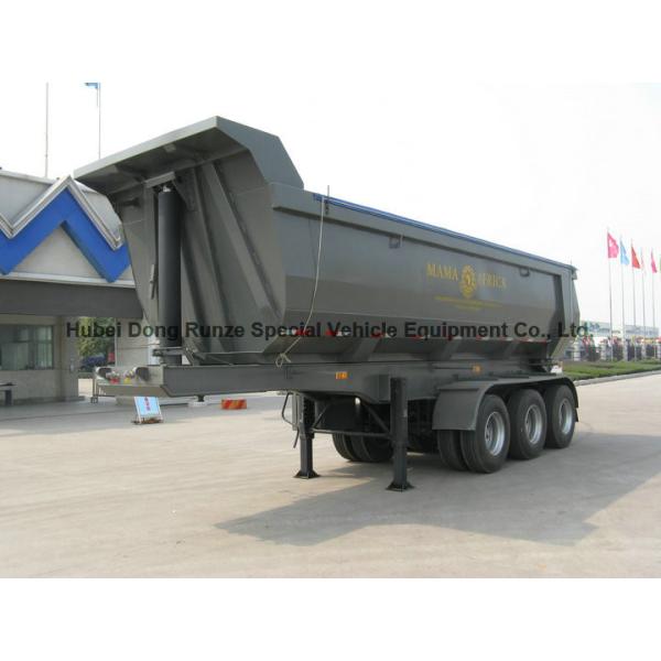 3 Axle U Shape Dump Semi Trailer Tipper Semi Trailer 30 ton U Type Hydraulic 24 CBM