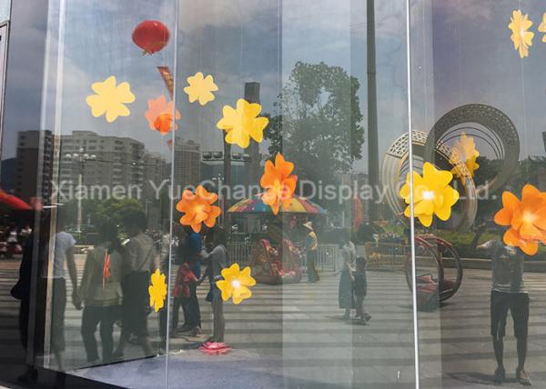 Artificial Orange Acrylic Decoration Acrylic Flower In D50cm Custom Outlook
