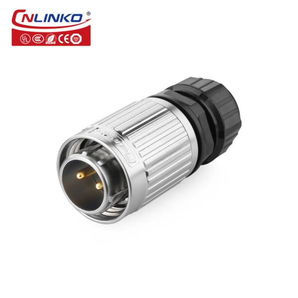 IP68 Waterproof Plug and Socket With 2 Pin More Than 12 Volt Cable Connectors for Power