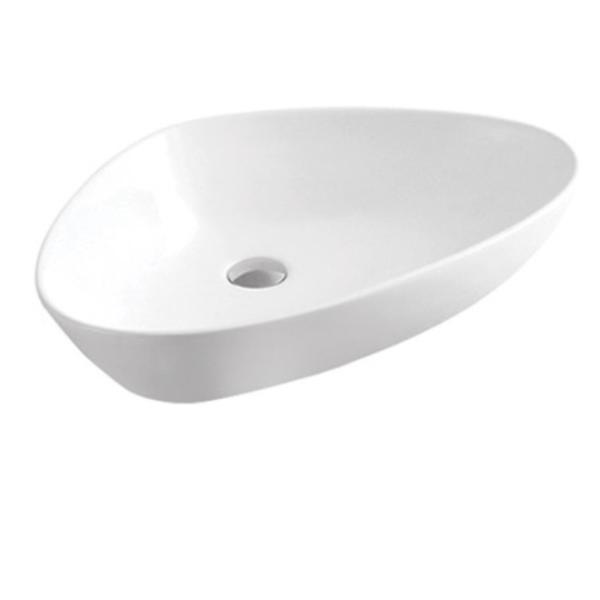 Vasque à poser moderne en céramique à cuve unique au design riche et artistique pour salle de bain