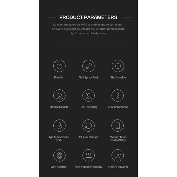 ABS PVC 3.5mm Stereo Sound Headset Microphone Earpieces