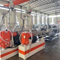 Linha de drenagem corrugada de HDPE PP, máquina de extrusão de plástico de parafuso único