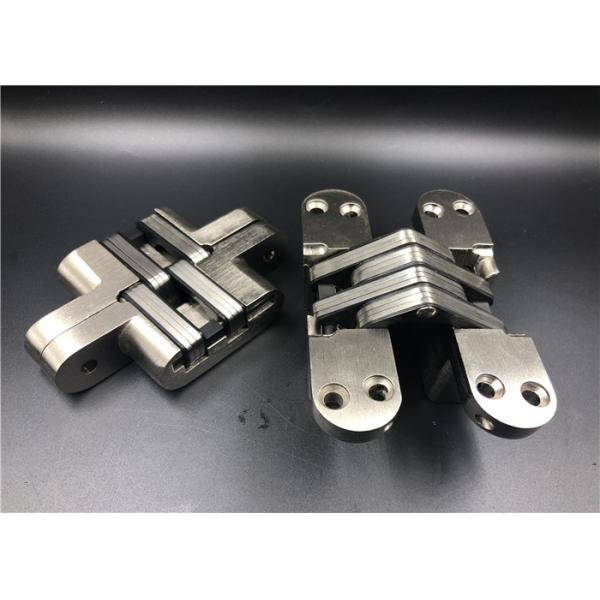 Satin Nickel Nylon SOSS Medium Duty Concealed Hinges / Concealed Door Hinges 35mm