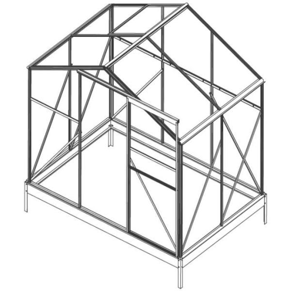 дом алюминиевой рамки сада шпиля механических инструментов сада 5cm солнечный зеленый