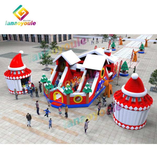 Bouncer Obstacle Slide Inflatable Play Park Logo Painting