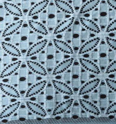 Elastic Lace Fabric of Spandex & Nylon with Elliptic Little Flower Pattern