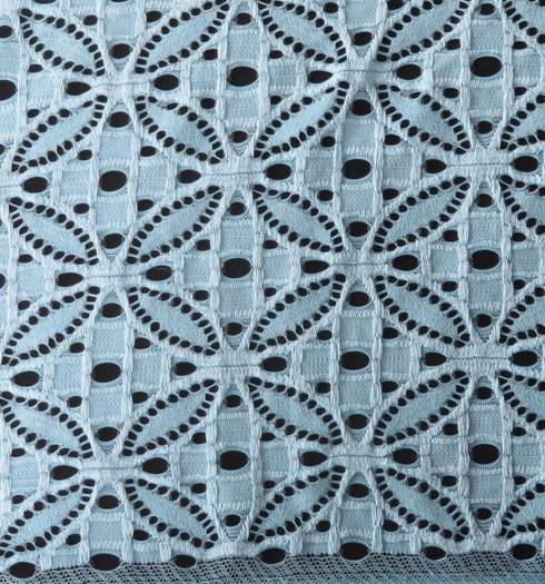 Elastic Lace Fabric of Spandex & Nylon with Elliptic Little Flower Pattern