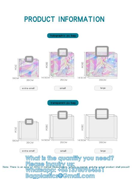 Eco-Friendly Waterproof Convenience Laser Pvc Beach Tote Bag Tote Pvc Bag Customizable Purses Ladies Transparent Jelly Tote Handbags Women PVC Hand Bags