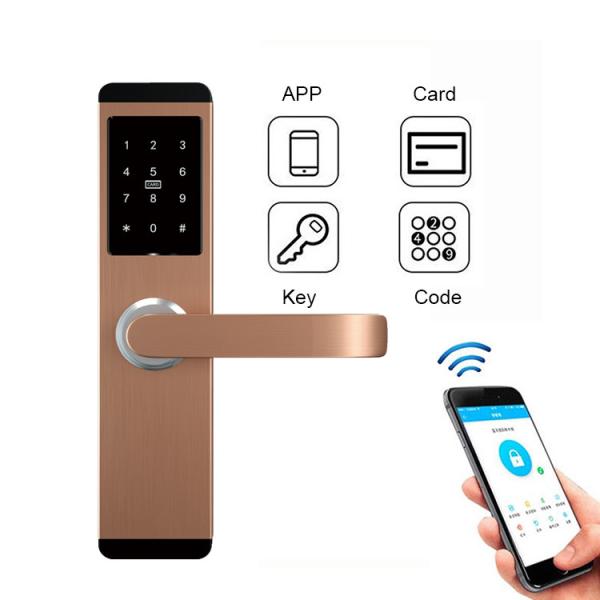 Fechadura da porta esperta Keyless 6V AAA do teclado numérico de TTlock para o escritório Airbnb