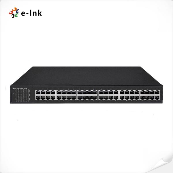  Unmanaged 48-Port Gigabit PoE Switch with 48x10/100/1000M RJ45 PoE Ports