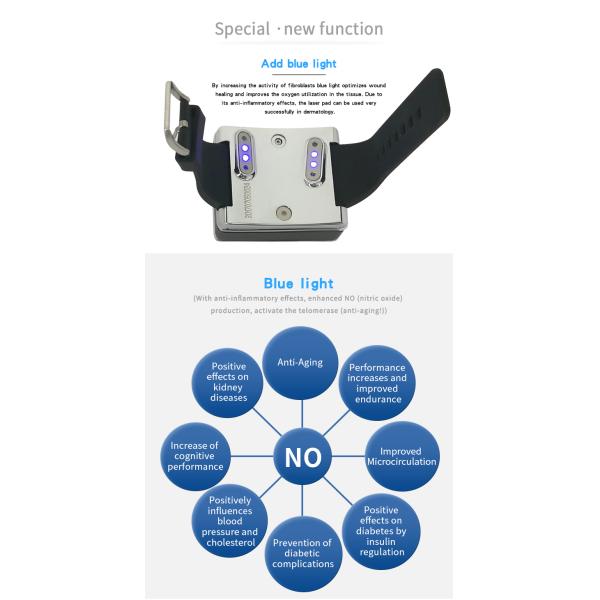 High Blood Sugar Treatment Laser Healing Device Watch For Diabetic Patient