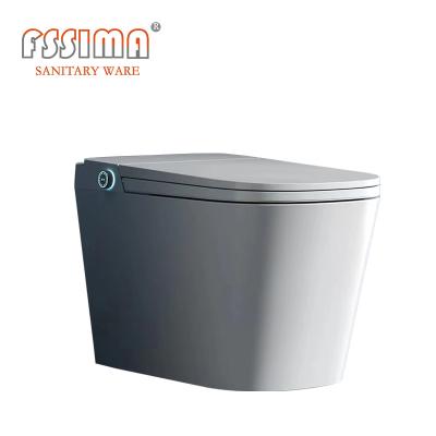 Wc inteligente redondo nivelado 400mm de Hung Smart Toilet With Auto da parede