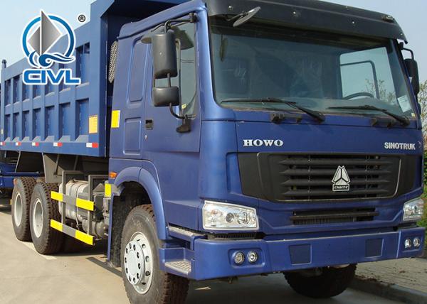 new Howo 6x4 18m3 Heavy Duty Dump Truck Tipper 336hp/371hp , Left Hand Drive Blue Color  Heavy Duty Dumper