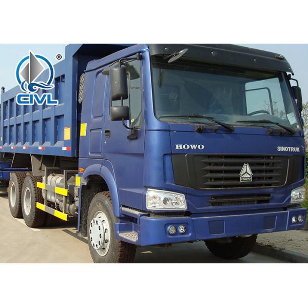 new Howo 6x4 18m3 Heavy Duty Dump Truck Tipper 336hp/371hp , Left Hand Drive Blue Color Heavy Duty Dumper