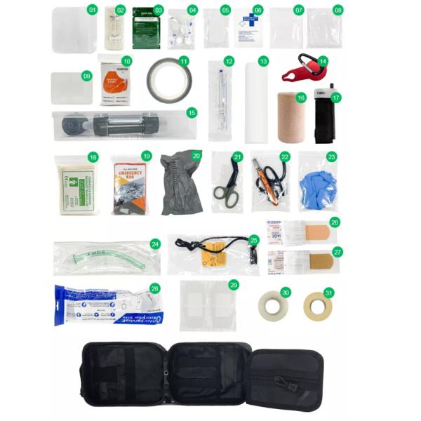 Бортовой аптечки рюкзака ткани ISO13485 аварийный комплект аварийной Оксфорда на открытом воздухе располагаясь лагерем