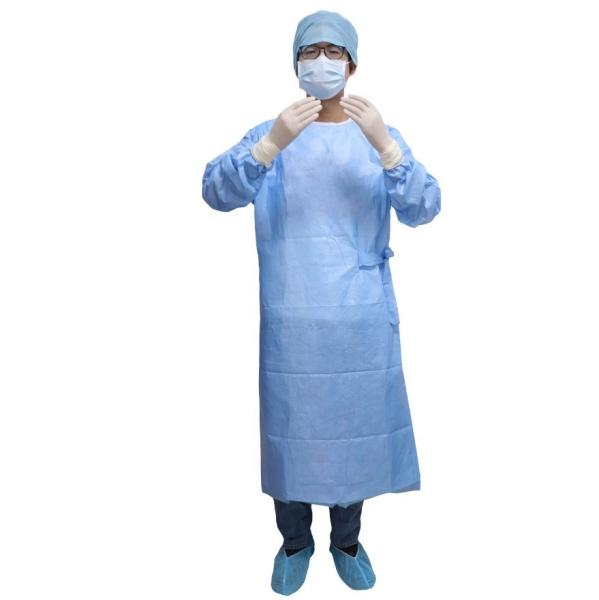 Da tela não tecida amigável dos sms do eco do fabricante de China vestido cirúrgico descartável reforçado estéril com de alta qualidade
