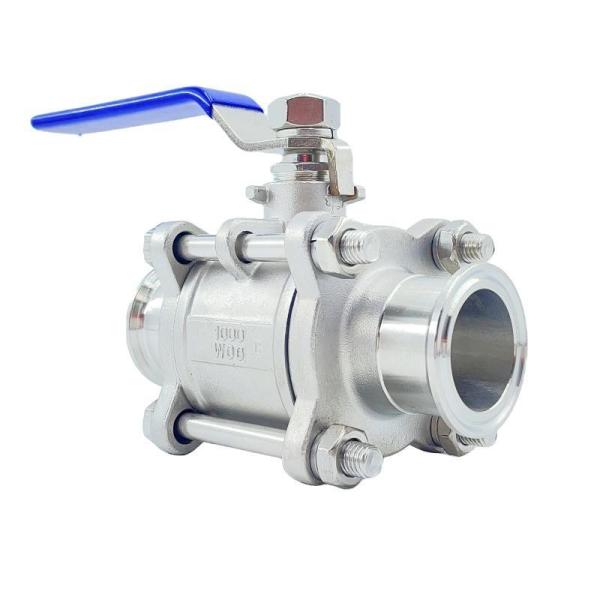 ISO9001 Standard 3PC Clamp Stainless Steel Floating Ball Valve 1000wog Manufacturers