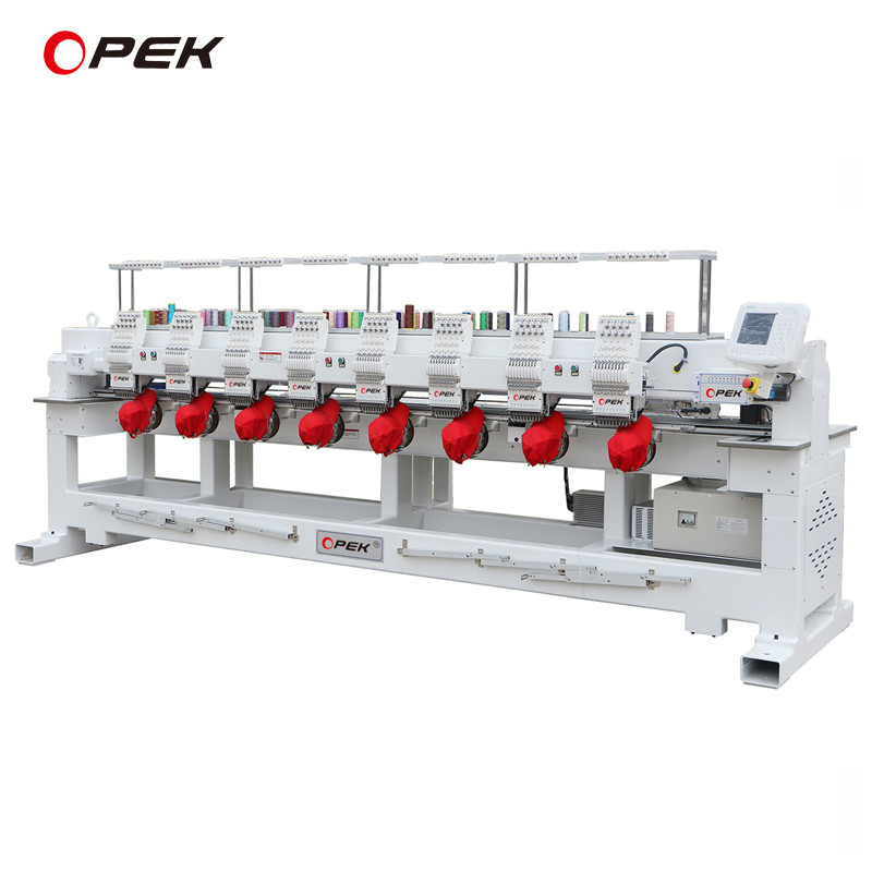 High Speed Industrial Automatic Flat Embroidery Making Machine with Dahao 528 Computer
