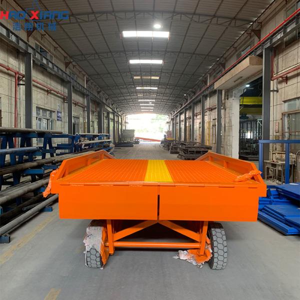 Capacité 20 tonnes Rampe orange en acier Dock portable avec surface antidérapante