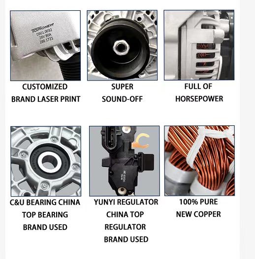 6BG1 Hitachi ZAX200-6 Excavator Generator 24V 50A 181200-5303 A4TLIS486