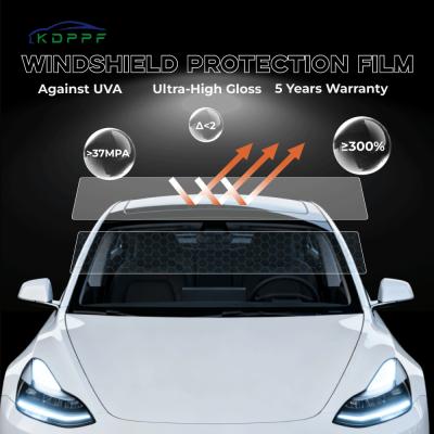 Self Healing Windshield PPF Film Anti Stain TPU Car Film 6.5mil Anti-Scratch UV Blocking Clear Paint Protection Film