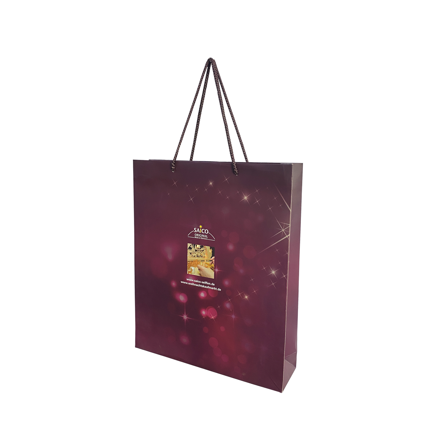 Corrugated Cardboard Shopping Bag CMYK Color Gift Packaging