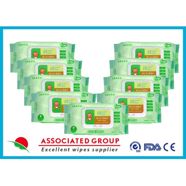 Scent Free Biodegradable Baby Wipes Small Dot Towel Feeling Gentle Formula 80PCS