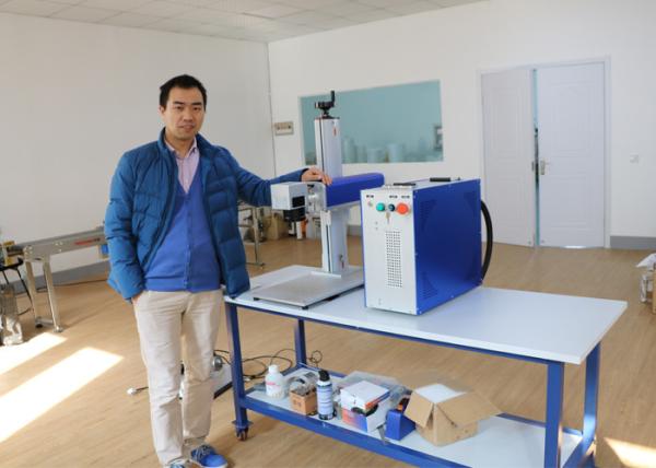 100W IPG Laser Part Marking Machines For Cutting 1 - 2 Mm Gold Silver Brass Metal