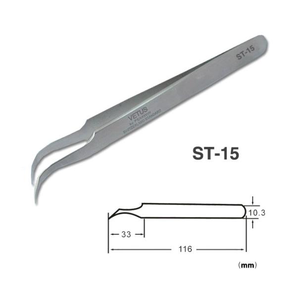 Del metal del color pinzas de acero inoxidables de la precisión segura de las herramientas VETUS del ESD no
