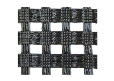 High Tensile Strength Geogrid for Bridge / Warp Knitting Black Geogrid