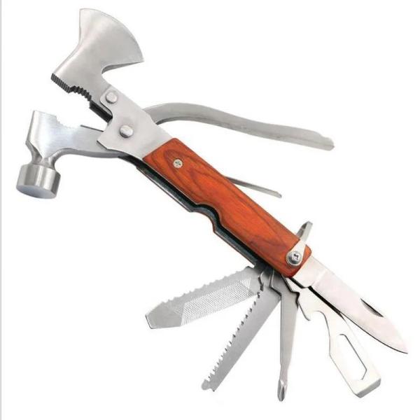 Multifunctional Pocket Camping Hammer Axe Stainless Steel Hand Tool with DFG456 Design