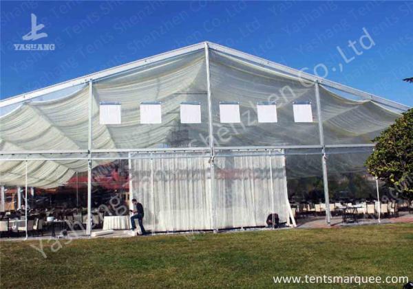 Clear Top / Wall PVC Fabric Cover Outdoor Luxury Wedding Tents With White Linings