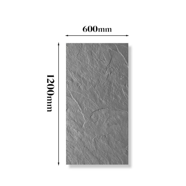 Slate Soft Stone Flexible Wall Panel Ultra Thin Easy Paste For Storefront Villa Decor