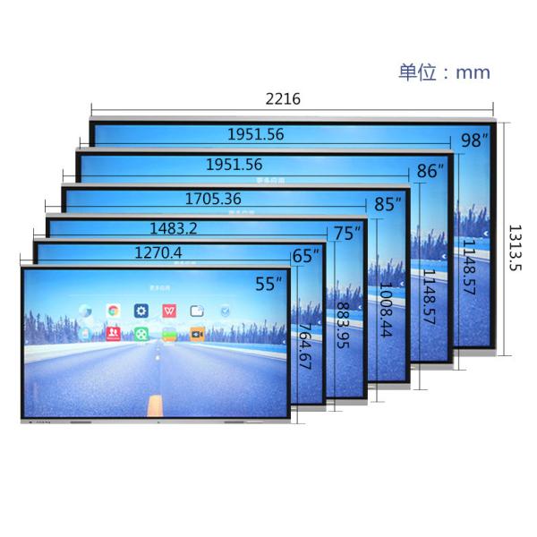 86-дюймовый светодиодный TFT LCD E-Board Умный электронный интерактивный доска с сенсорным экраном