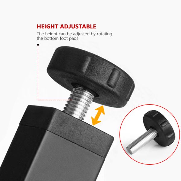 Height Adjustable Metal Support Legs Furniture Hardware Parts Bed Cabinet Feet Central Frame Slats Replaceable Legs