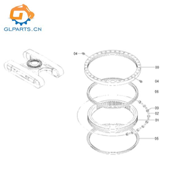 9260971 9169646 Slewing Bearing for ZX200-3 ZAX240-3 ZX200-5G Excavator Swing Ring Circle