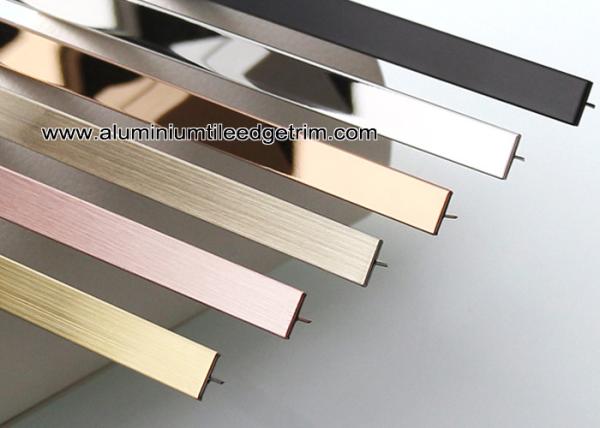 304 grade Stainless Steel Inlay T Patti / Profile For Residential Projects