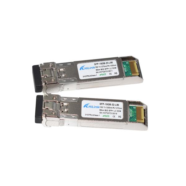 10G 1270nm 1330nm 80km Single LC Optic fiber Module
