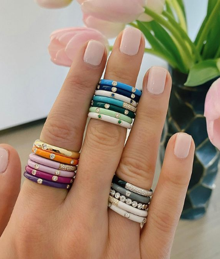 925 de plata esterlina de moda femenina con pendientes adornados con acabado de gota de esmalte azul