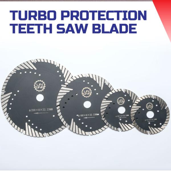 Треугольный защитный зуб Турбо D125 230 мм горяче-прессовый бриллиантовый режущий диск для класса A