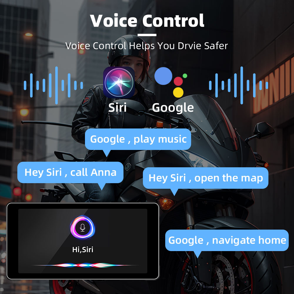 GRANDnavi 5.5 дюймовый портативный монитор CarPlay Мотоциклет навигационное устройство мультимедиа водонепроницаемый уровень IP66