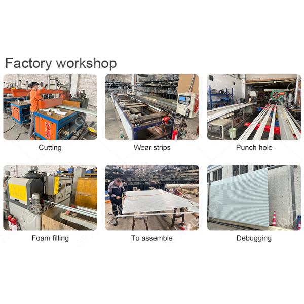 2025 Modern Automatic Industrial Sectional Pedestrian Door Good Price Bifold Garage Door Wholesale Electric Garage Door