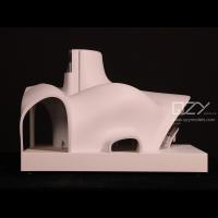 Modèle d'architecture physique structurelle MAD 1:50 Lucas Musée d'art narratif section