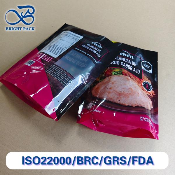 Food Safety Grade Stand Up Pouches With Visible Window Customizable High Definition Digital Printing.