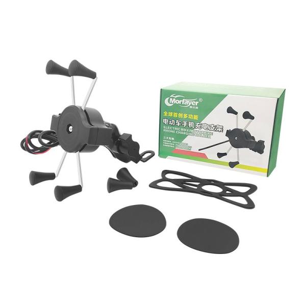 MORFAYER Dirt Bike Cell Phone Mount , 140cm 12W Bicycle Cell Phone Holder