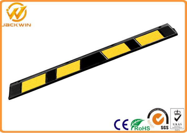 Heavy Duty Car Parking Rubber Wheel Stopper High Intensity Bright 1.83 mm Length
