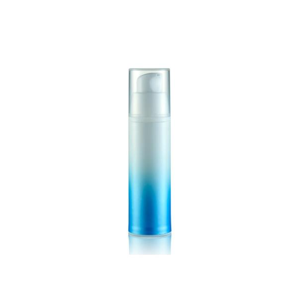 Plastic Pump Dispenser Bottle Foundation Pump Bottle Round Shape Blue SR2107B