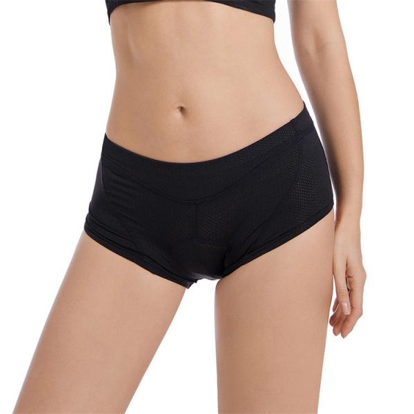 Women's Outdoor Bicycle Biker Underwear Slim Elastic Breathable Shockproof 3D Silicone Cushion Underwear