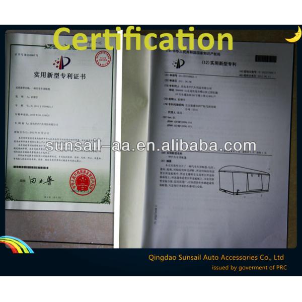 2013 Foldable Retractable Roof Top Tent for Car FLY 42D Polyster Material OEM Yes