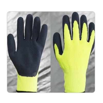 Spandex de nylon que faz malha Sandy Latex Gloves For Gardening